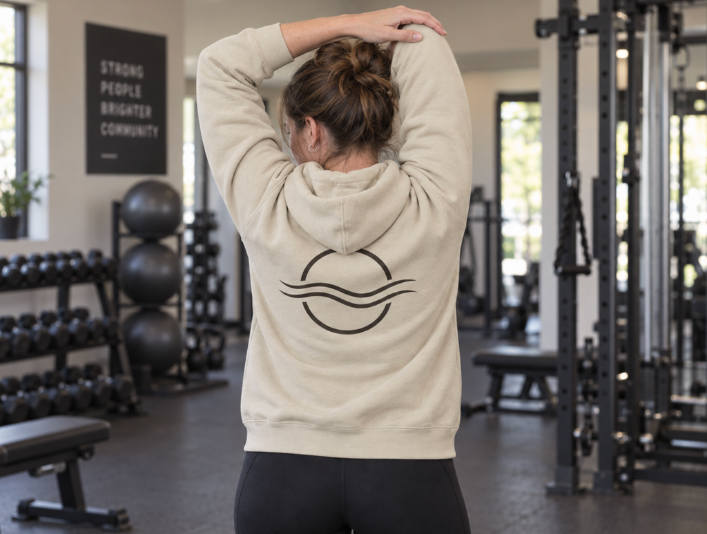 Breath Emblem Hoodie — Sand